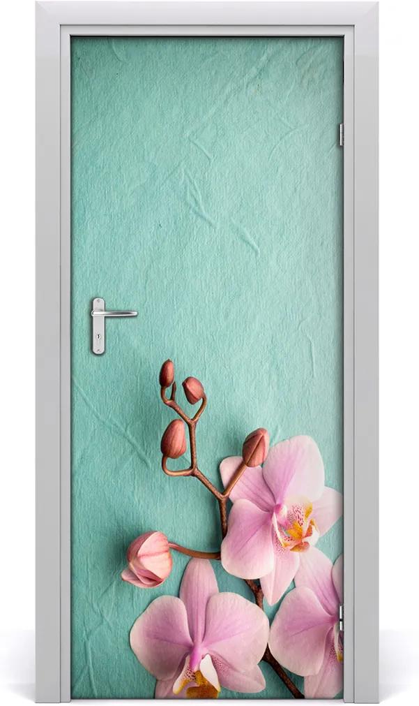 Samolepiace fototapety na dvere  ružová orchidea