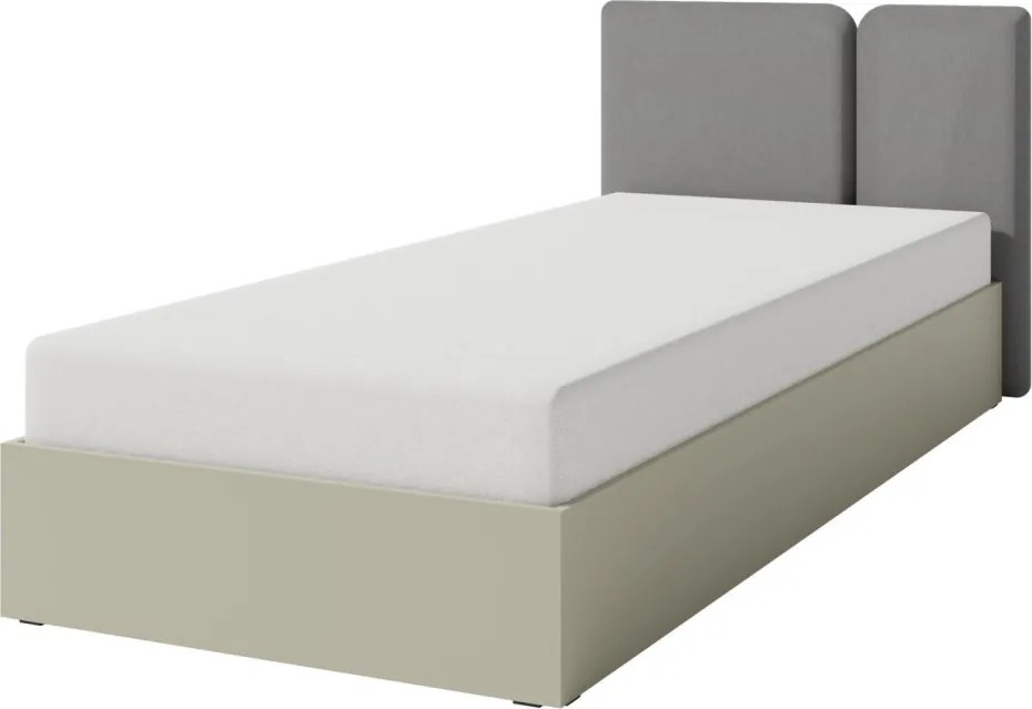 Posteľ Lucky 90x200 cm, eukalyptovo zelená