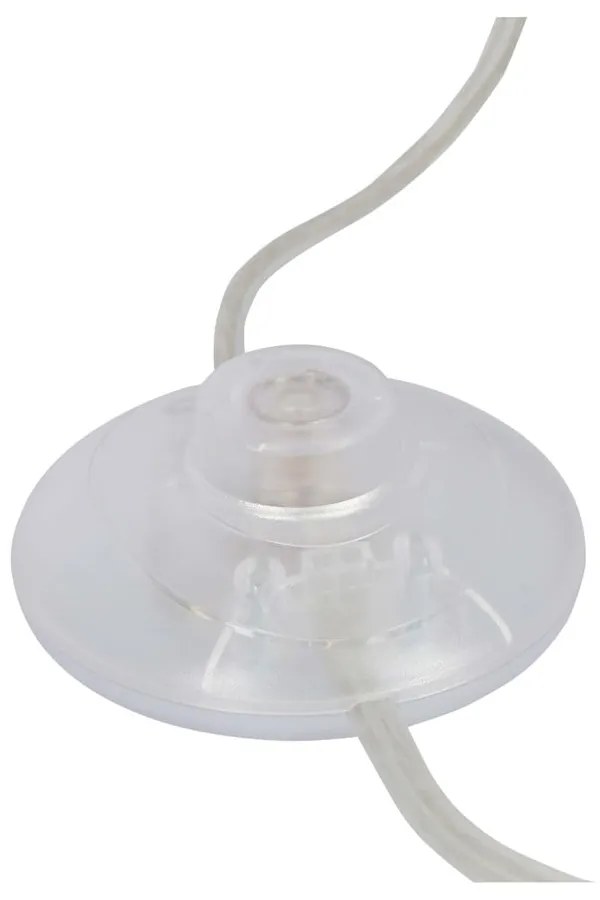 Biela LED stojacia lampa s kovovým tienidlom (výška 140 cm) Lund – Candellux Lighting