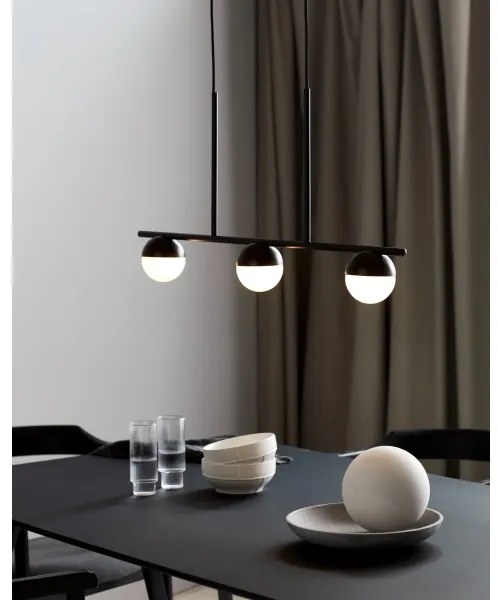Nordlux - Luster na lanku CONTINA 3xG9/5W/230V čierna