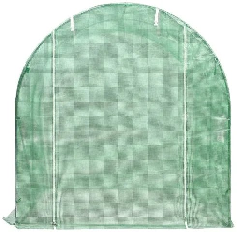 vidaXL Skleník s oceľovými základmi 4 m² 2x2x2 cm-