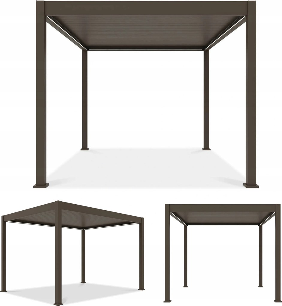 Automatická záhradná pergola Elegance 3x4 Led hliník Gutroof