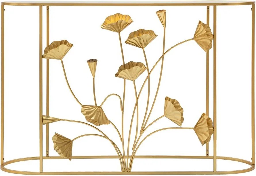 Konzolový stolík v zlatej farbe 40x120 cm Flow – Mauro Ferretti