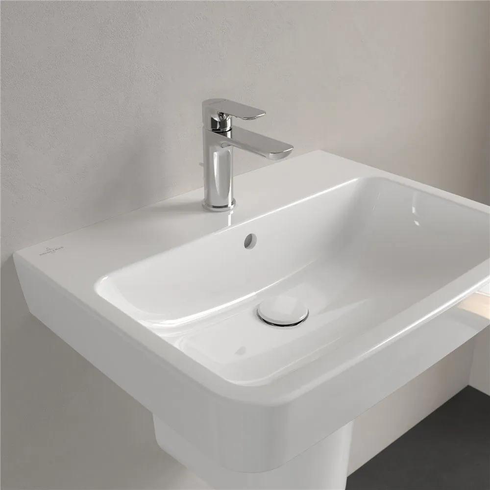 VILLEROY &amp; BOCH O.novo závesné umývadlo s otvorom, s prepadom, 600 x 460 mm, biela alpská, 4A416001
