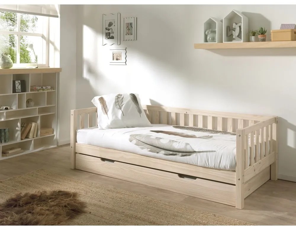Detská posteľ 90x200 cm v prírodnej farbe Fritz - Vipack