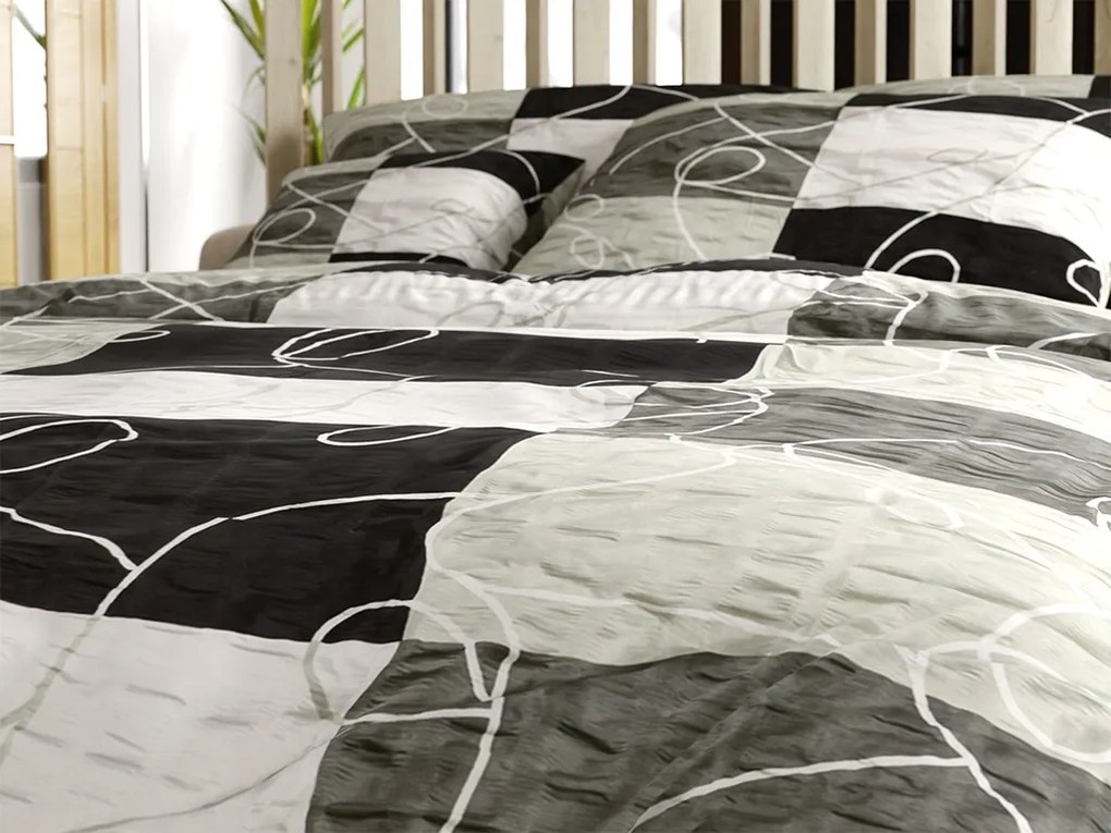 Krepové obliečky KASPARO BLEND sivé hotelová kapsa Rozmer obliečky: 70 x 90 cm | 140 x 200 cm