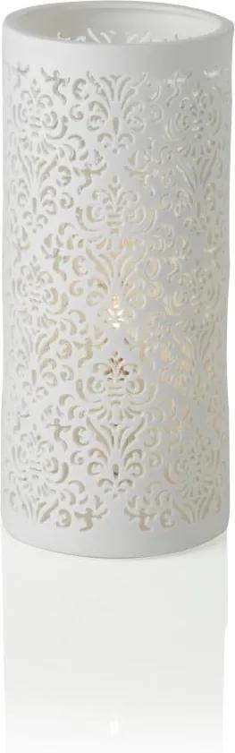 Porcelánová stolová lampa Brandan Jacquard, výška 28 cm