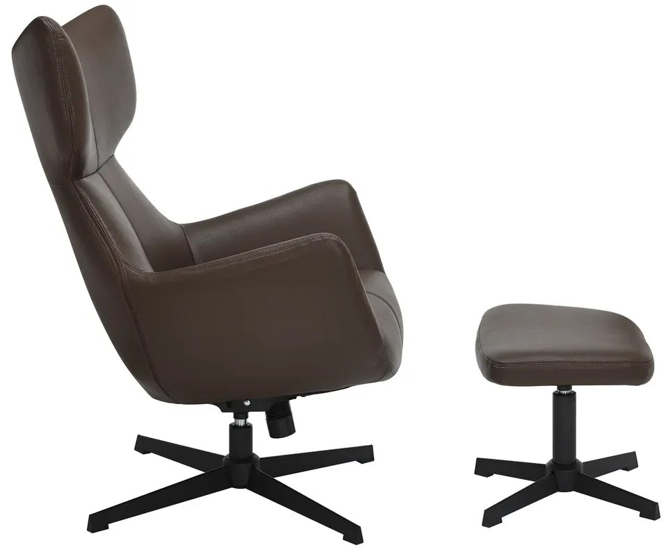 Kreslo VOGUE otočné o 360° hnedá