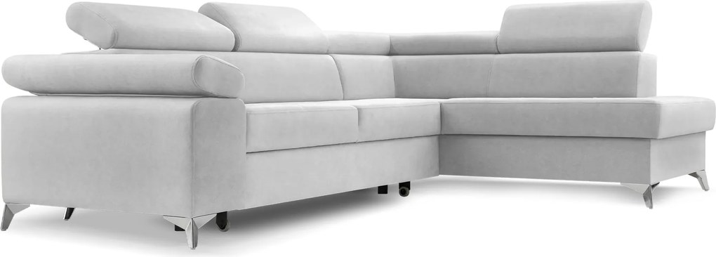 Rohová sedacia súprava Madeira (svetlosivá) (P). Akcia -20%. Vlastná spoľahlivá doprava až k Vám domov. 1071455