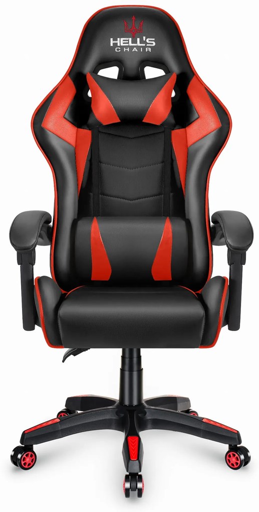 Hells Herné kreslo Hell's Chair HC-1007 RED Black