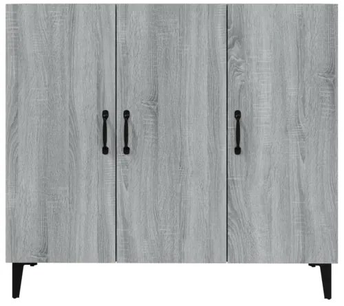 vidaXL Komoda sivý dub sonoma 90x34x80 cm spracované drevo-