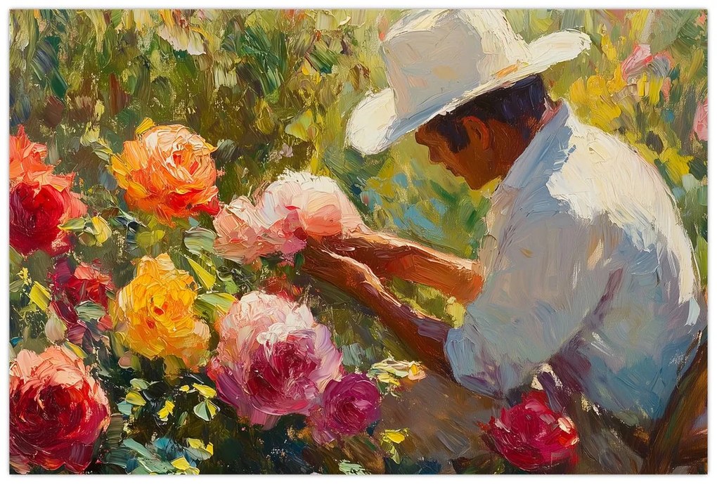 Obraz - Záhradník (90x60 cm)