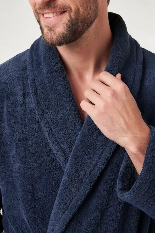 Froté župan PRESTIGE tmavomodrý Veľkosť: XXL