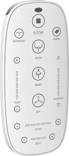 Závesné WC s bidetom 1600W/230V + toaletné sedadlo + tlačidlo + modul + podložka + DO