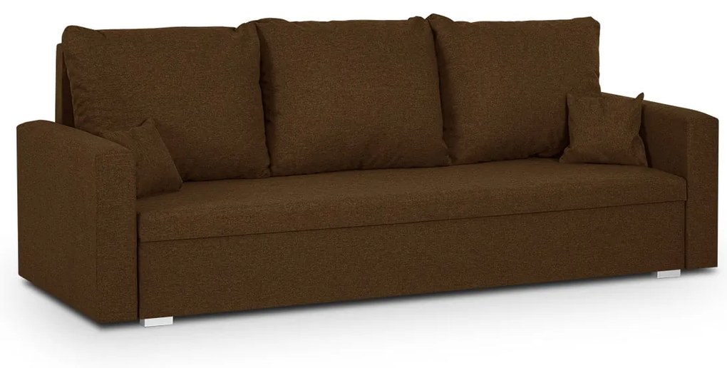 Pohovka pre 3 osoby s funkciou spania MONDI Hnedá