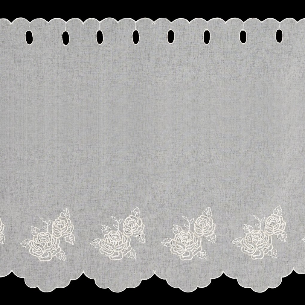 KRÁTKA ZÁCLONA NA PÚTKACH ELSIE 145X70 CM KVETY