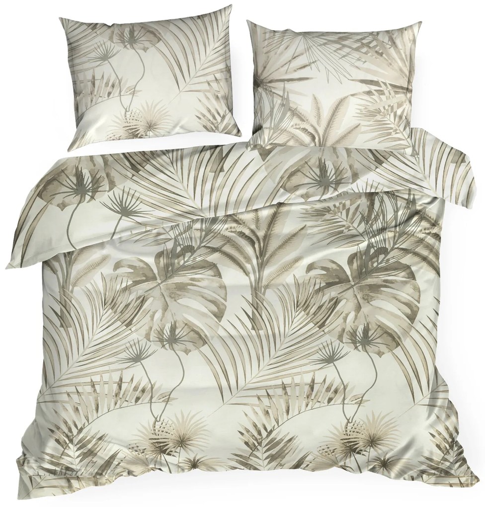 RENFORCÉ OBLIEČKY NINA 160X200 CM, 2 KS 70X80 CM LISTY