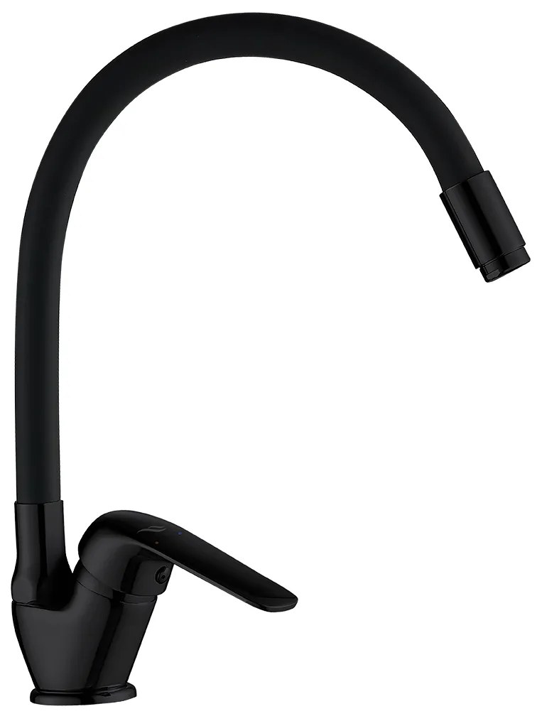 Kuchinox Elza, stojanková drezová batéria s elastickým ramenom, čierna matná, LAV-BKE_B67D