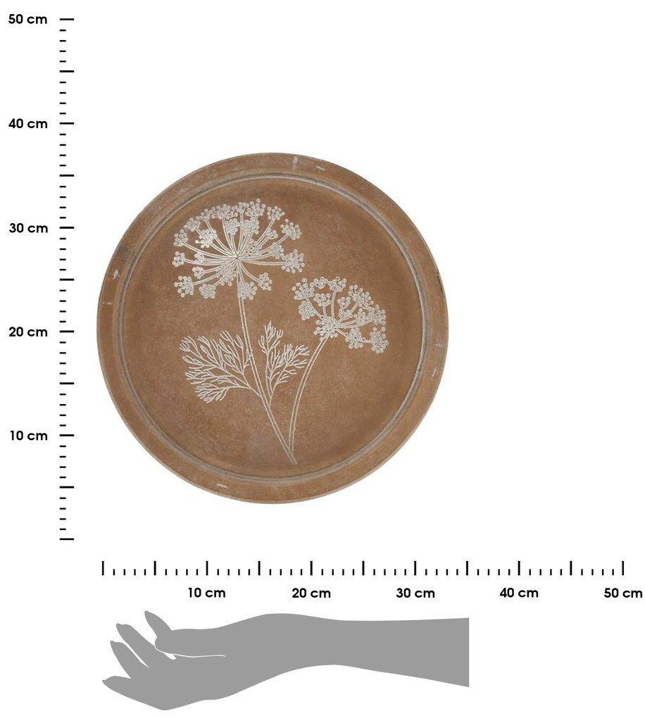 Drevený servírovací podnos Lyle, (fi) 38 cm