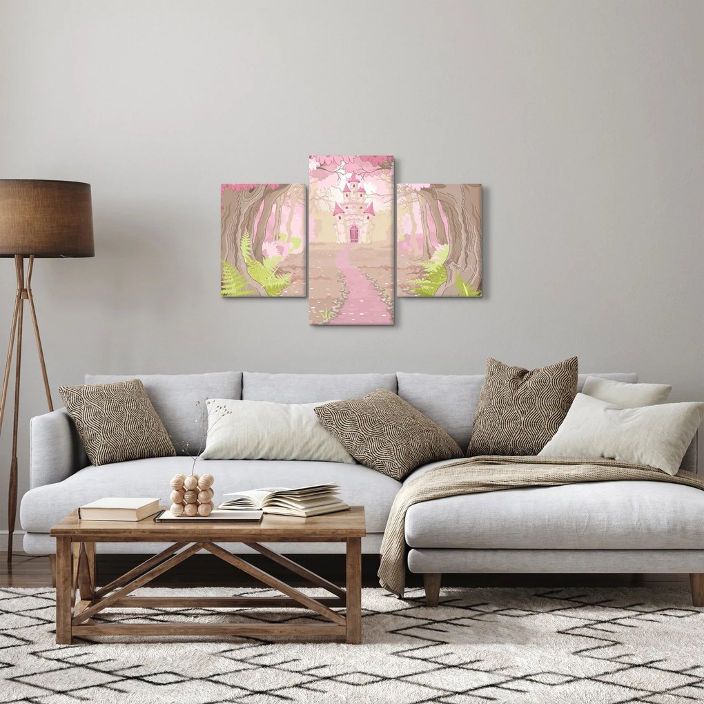 Obraz - Cesta do ružového kráľovstva (90x60 cm)