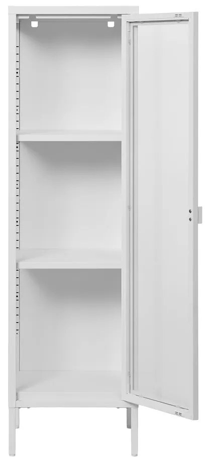 Biela kovová vitrína 40x140 cm Brisbane – House Nordic