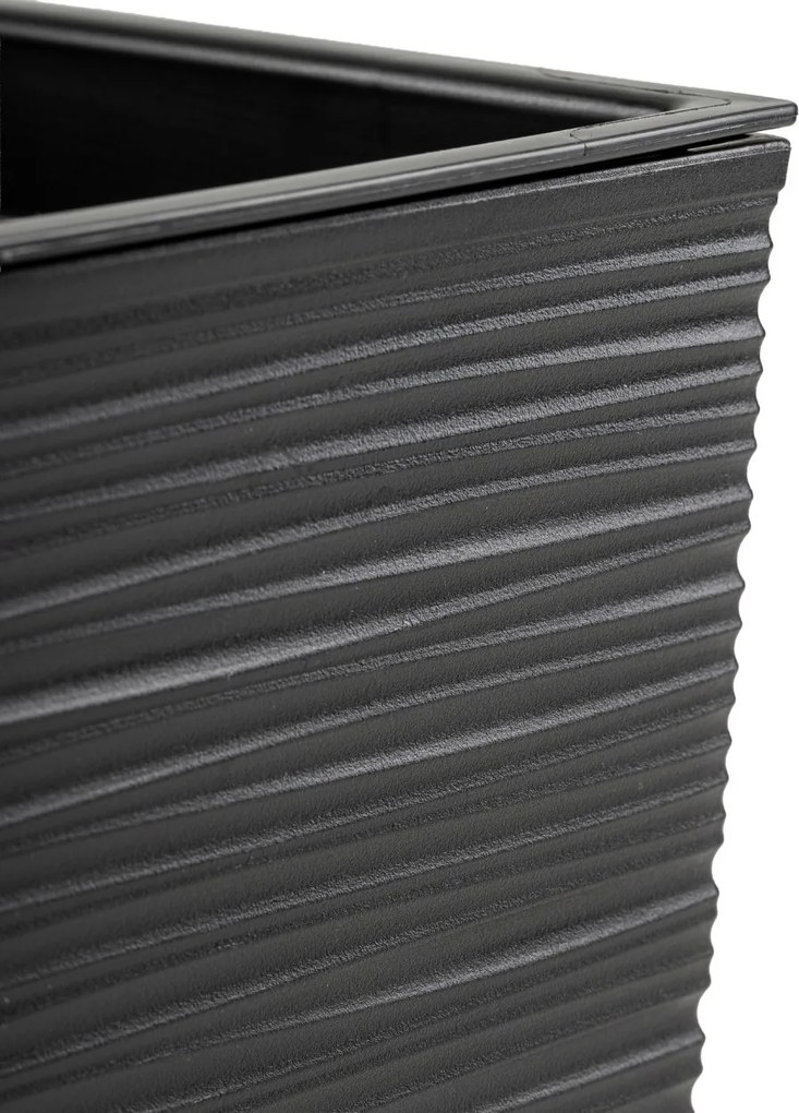 Sada 2 ks květináčů Riflo 56×19/36,2×56,1 cm černá