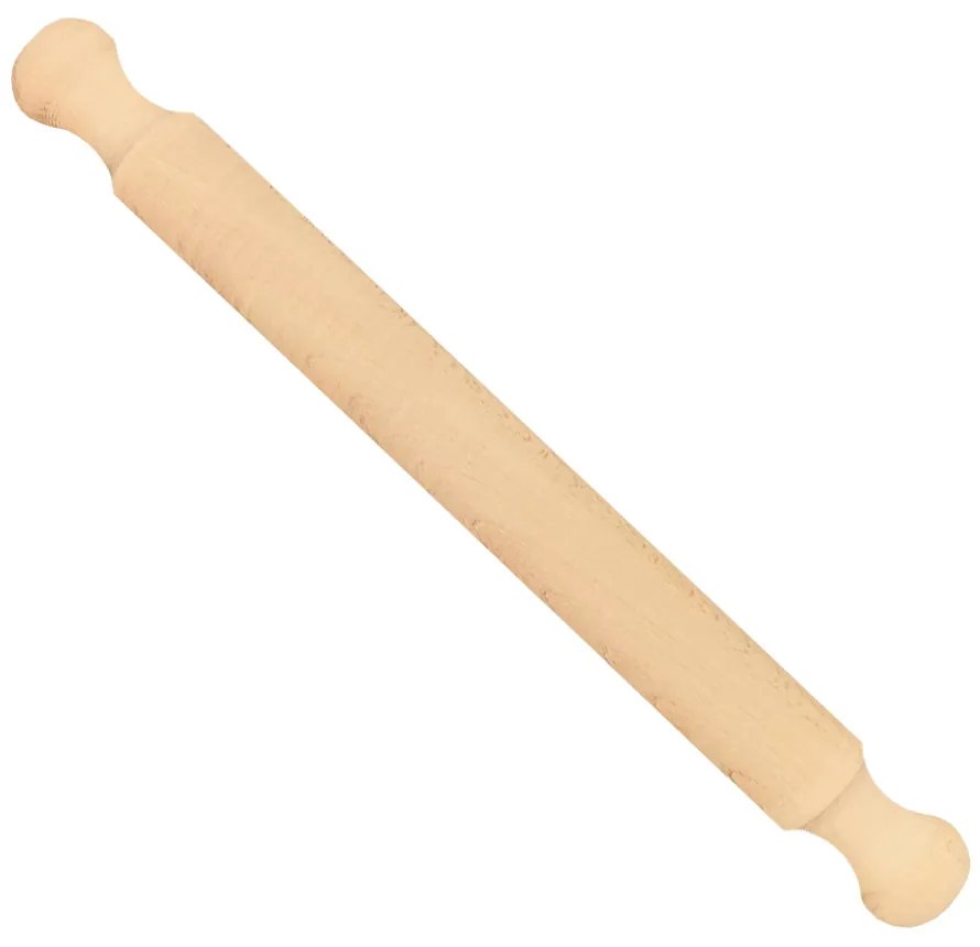 AMADEA Drevený valček, masívne drevo, dĺžka 40 cm