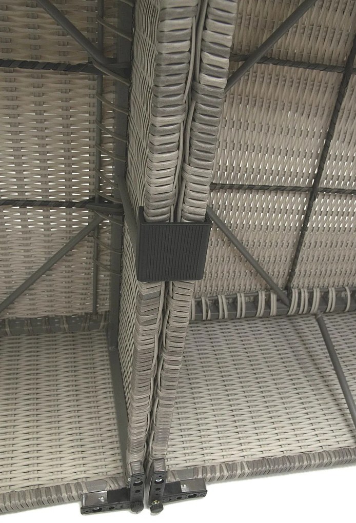 Deokork Ratanová variabilná zostava SEVILLA 2in1 (sivá)