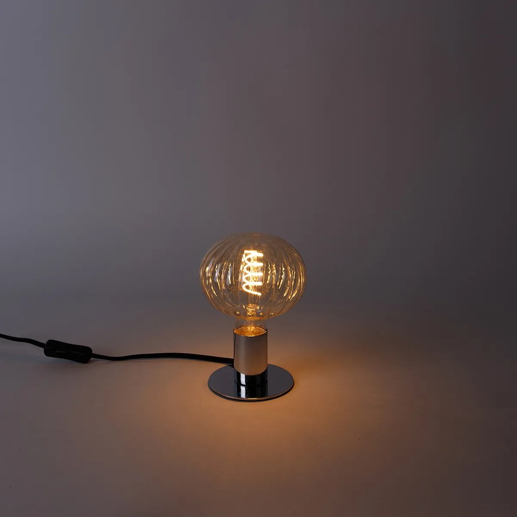 E27 Stmievateľná LED žiarovka G125 Jantárová 4W 200lm 2000K