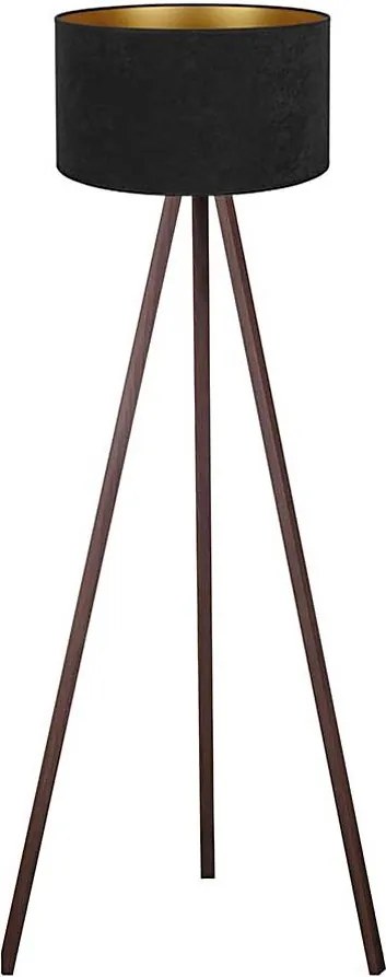 Brilagi - Stojacia lampa VELVET 1xE27/60W/230V hnedá/čierna