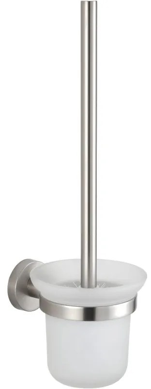 Mexen Remo, nástenná toaletná kefa, brúsená oceľ, 7050750-97