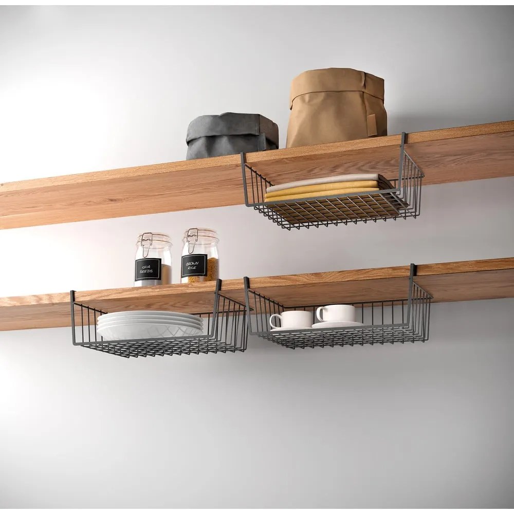 Závesný košík z nehrdzavejúcej ocele 26x40 cm Kanguro – Metaltex