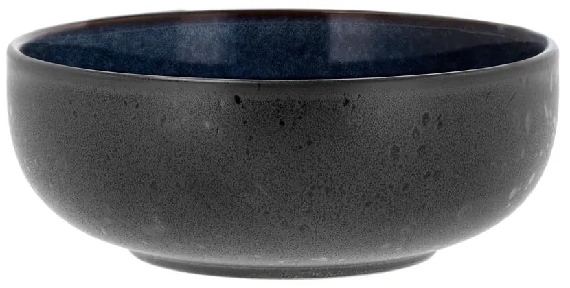 Čierna/modrá kameninová ramen miska Gastro Dark Blue/Black – Bitz