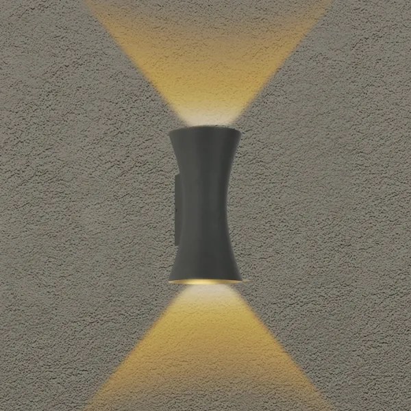 Brilagi - LED vonkajšie nástenné svietidlo BICON LED/10W/230V antracit IP44