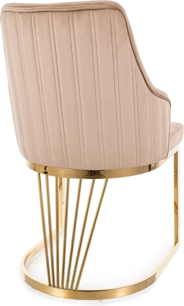 SI Alure Velvet stolička béžová