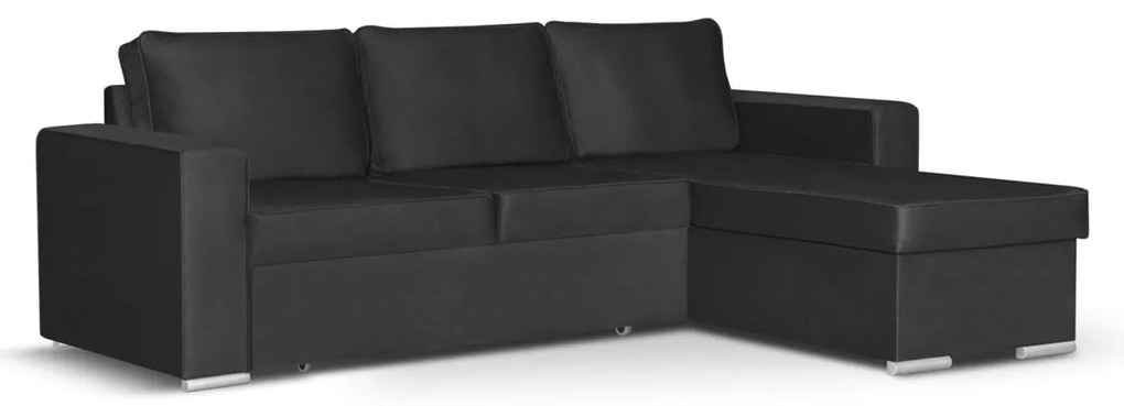 Rohová sedacia súprava s funkciou spania PANORAMO Antracit