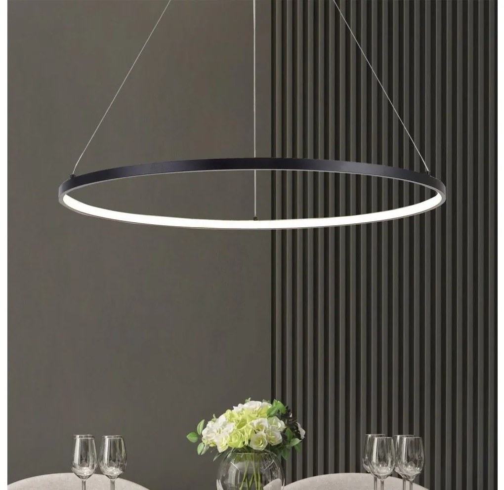 Zuma Line 2023201-BK60 - LED Luster na lanku BRENO LED/28W/230V 3000/4000/6000K