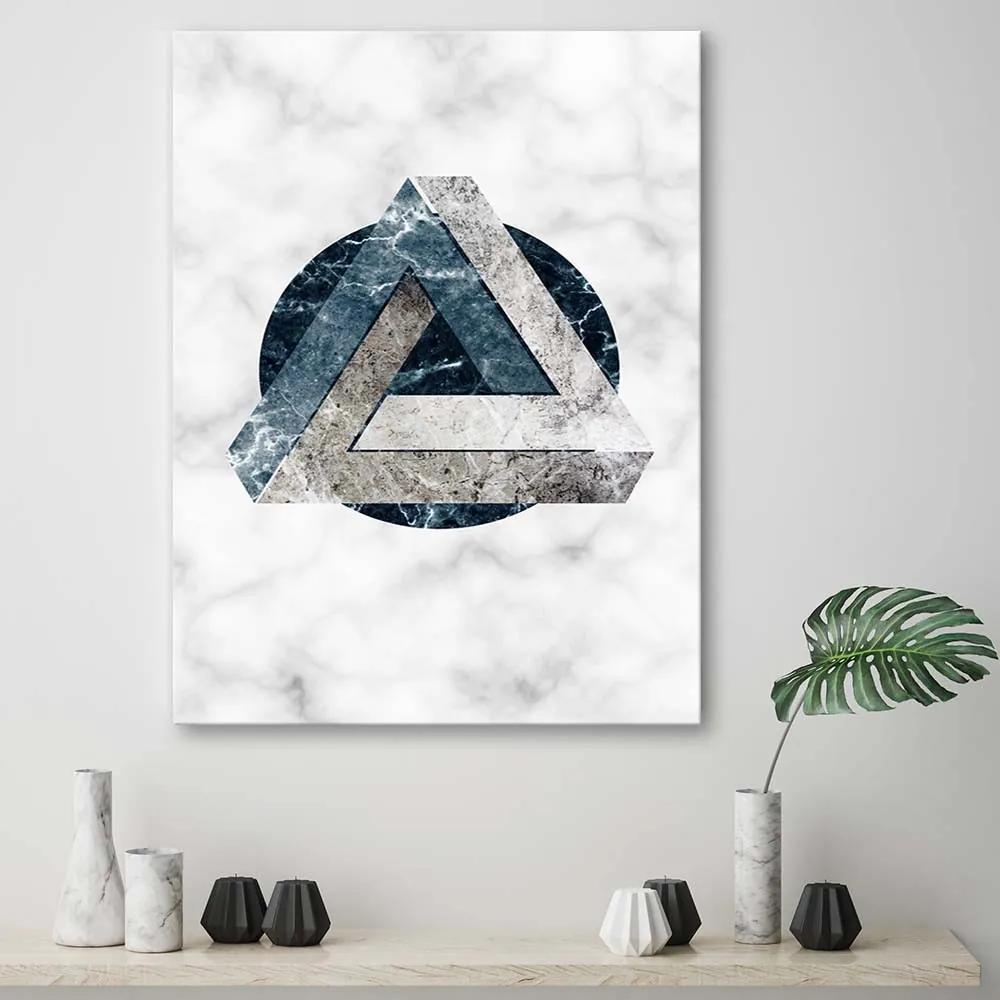 Gario Obraz na plátne Geometrická abstrakcia - mramor Rozmery: 40 x 60 cm