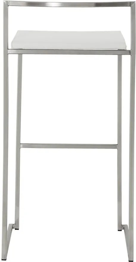 Dizajnová barová stolička Ethan biela