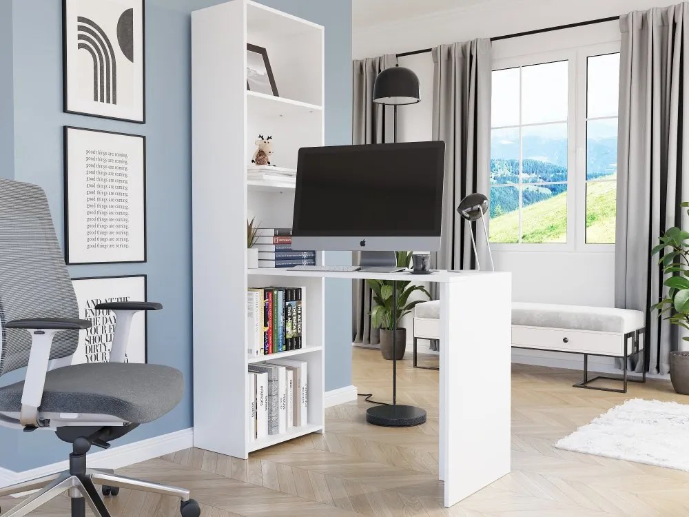 Písací stôl s regálom MODERN B-50S – 120 x 50 x 180 cm - rôzne farebné prevedenia artisan mix antracit