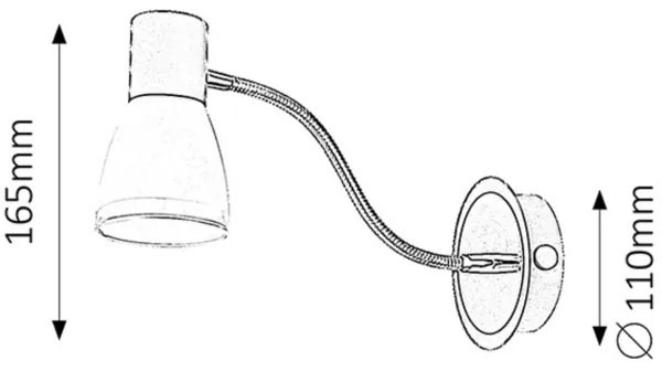 Rabalux 5975 - Bodové svietidlo ATI E14/15W