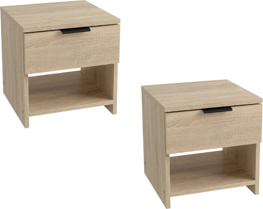 Nočné stolíky HAVANA (2 ks), dub sonoma