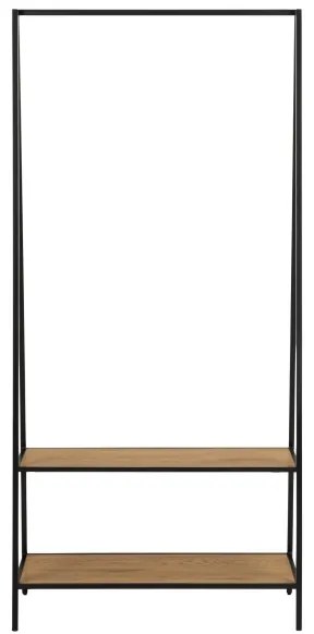 Vešiak SARON dub/čierna