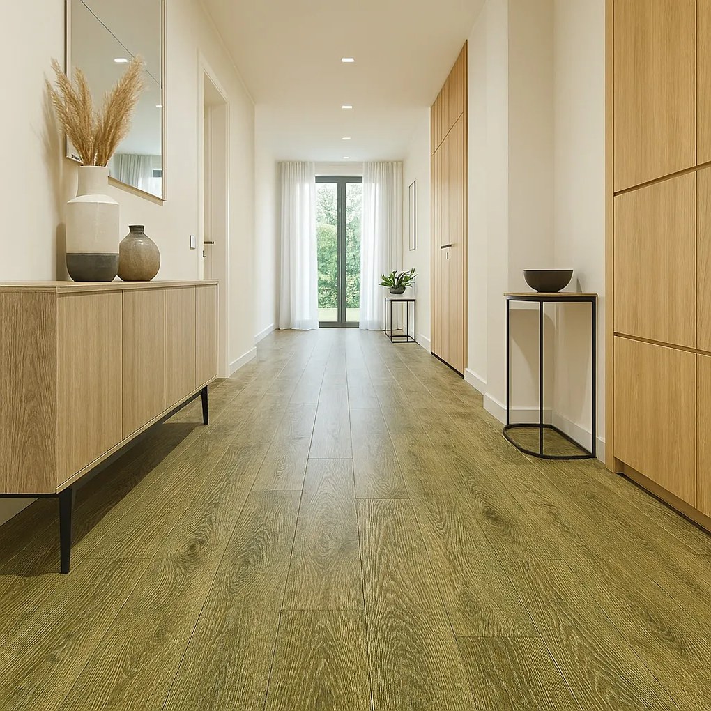 IVC Commercial, PVC podlaha - lino Logitex Ultimate 55 Štokholm T42, na mieru, šíře 2m,4m, hnedá, filc, chodba / predsieň