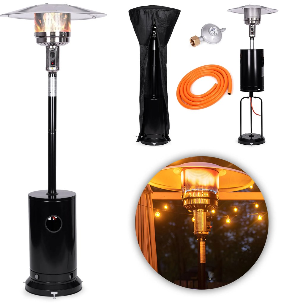 MultiGarden Vonkajší plynový ohrievač 13 kW sklenený MultiGarden