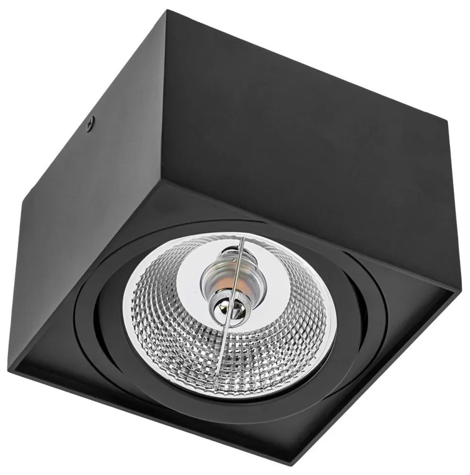 Bodové svietidlo CHLOE AR111 1xGU10/50W/230V hranatý čierna