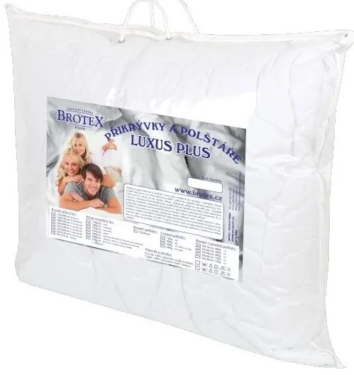 Brotex vankúš Luxus plus 70x90cm 700g so zipsom guličky UNICO