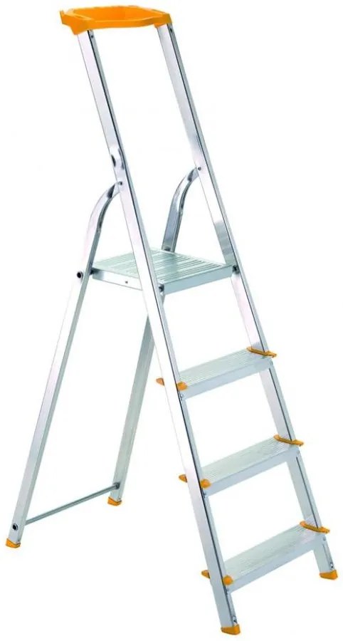 ALVE Schodíky jednostranné hliníkové s poličkou 1944 HOBBY EUROSTYL