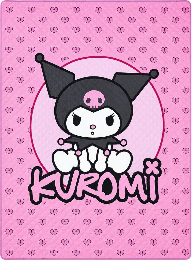 Letná prešívaná prikrývka / prehoz na posteľ Kuromi – rozmer 150 × 250 cm