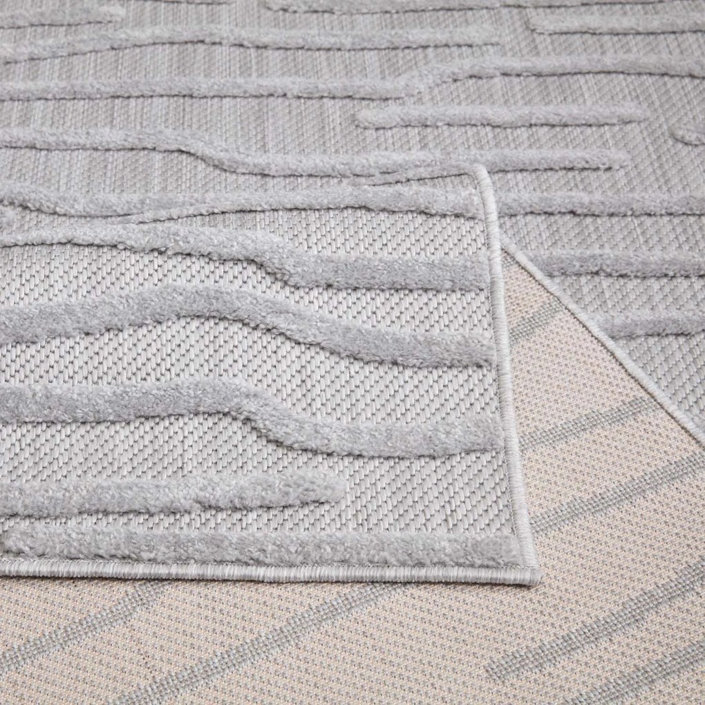 Dekorstudio Terasový koberec SANTORINI - 450 sivý Rozmer koberca: 150x150cm